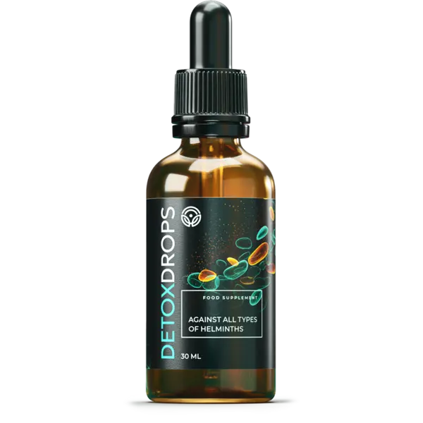 DetoxDrops integratore naturale per benessere intestinale con estratto di cuișoare e altri estratti vegetali